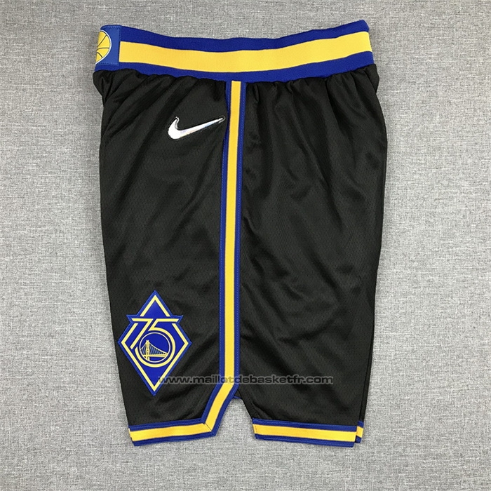 Short Golden State Warriors Ville Edition 2021-22 Noir